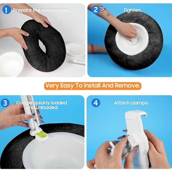 Universal Black Tablet Holder with Cup Holder - Picture 4 of 6